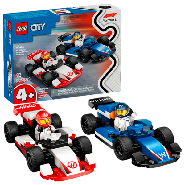 Constructor LEGO F1 Williams Racing & Haas Multicolor Numărul de piese 92, 4+ photo 2