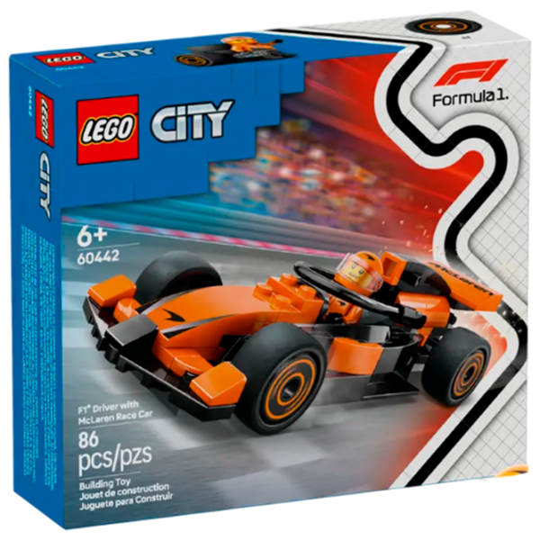Конструктор LEGO F1 Driver With Mclaren Race Car Разноцветный Количество деталей 86, 6+ photo 1