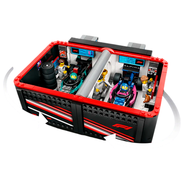 Constructor LEGO F1 Garage & Mercedes-Amg & Alpine Cars Multicolor Numărul de piese 678, 7+ photo 5