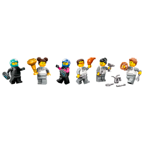 Constructor LEGO F1 Garage & Mercedes-Amg & Alpine Cars Multicolor Numărul de piese 678, 7+ photo 6