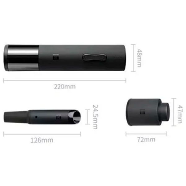 Набор для открывания вина Xiaomi Huohou Electric Wine Opener Set Deluxe HU0090 Черный  photo 2