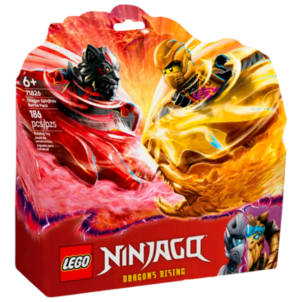 Constructor LEGO Dragon Spinjitzu Bat Multicolor Numărul de piese 186, 6+ photo 1