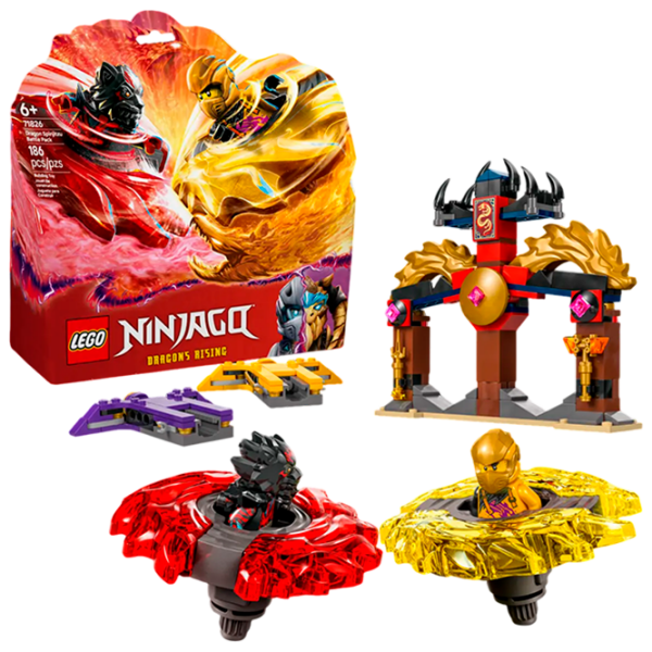 Constructor LEGO Dragon Spinjitzu Bat Multicolor Numărul de piese 186, 6+ photo 2