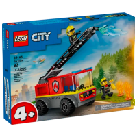 Constructor LEGO Fire Engine with Ladder Multicolor Numărul de piese 82, 4+