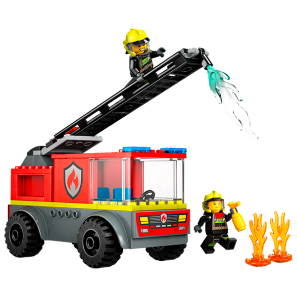 Constructor LEGO Fire Engine with Ladder Multicolor Numărul de piese 82, 4+ photo 3