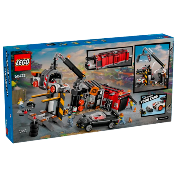 Constructor LEGO Scrapyard with Cars Multicolor Numărul de piese 871, 7+ photo 8