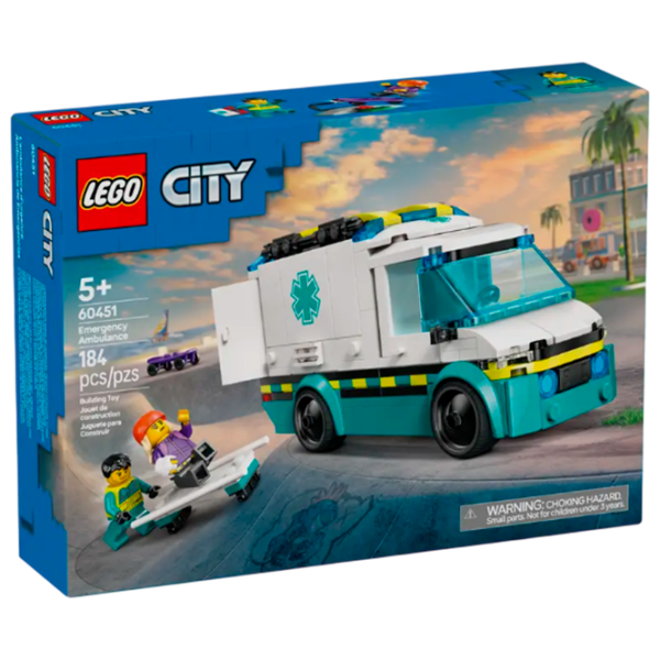 Constructor LEGO Emergency Ambulance Multicolor Numărul de piese 184, 5+