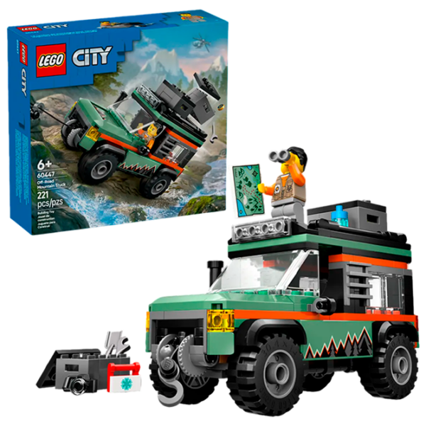 Constructor LEGO Off-Road 4x4 Mountain Truck Multicolor Numărul de piese 221, 6+ photo 2