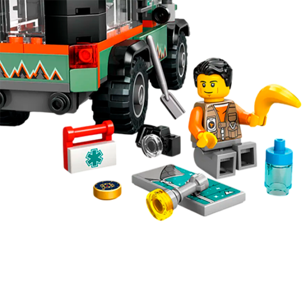 Constructor LEGO Off-Road 4x4 Mountain Truck Multicolor Numărul de piese 221, 6+ photo 5