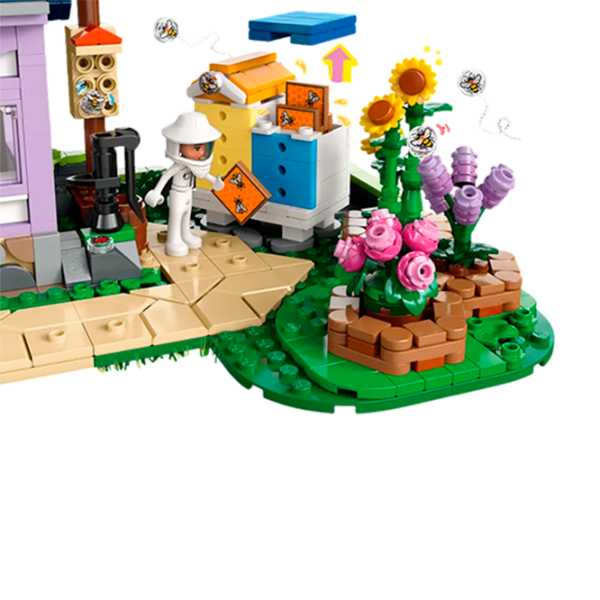 Constructor LEGO Beekeepers House and Flower Garden Multicolor Numărul de piese 1161, 12+ photo 4
