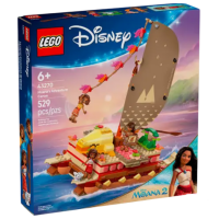 Constructor LEGO Moana's Adventure Canoe Multicolor Numărul de piese 520, 6+