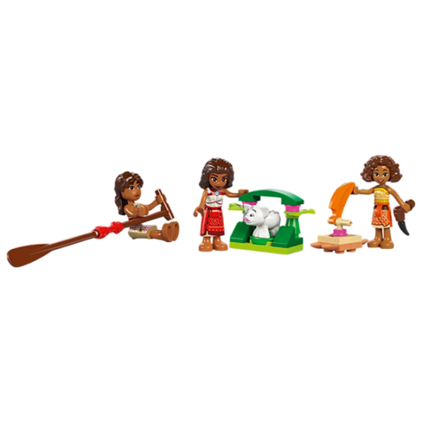 Constructor LEGO Moana's Adventure Canoe Multicolor Numărul de piese 520, 6+ photo 2