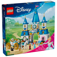 Constructor LEGO Cinderella's Castle and Horse Carriage Multicolor Numărul de piese 596, 6+