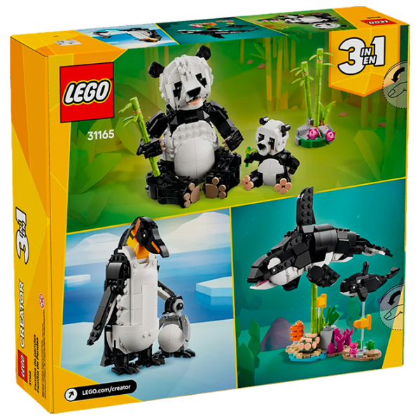 Constructor LEGO Panda Family Multicolor Numărul de piese 626, 8+ photo 8