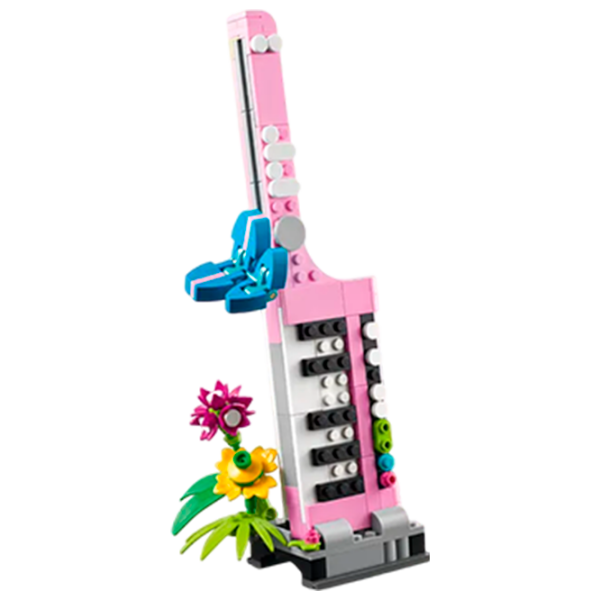 Constructor LEGO Typewriter with Flowers Multicolor Numărul de piese 363, 8+ photo 4