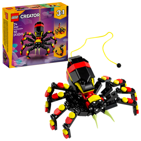 Constructor LEGO Surprising Spider Multicolor Numărul de piese 153, 7+ photo 2