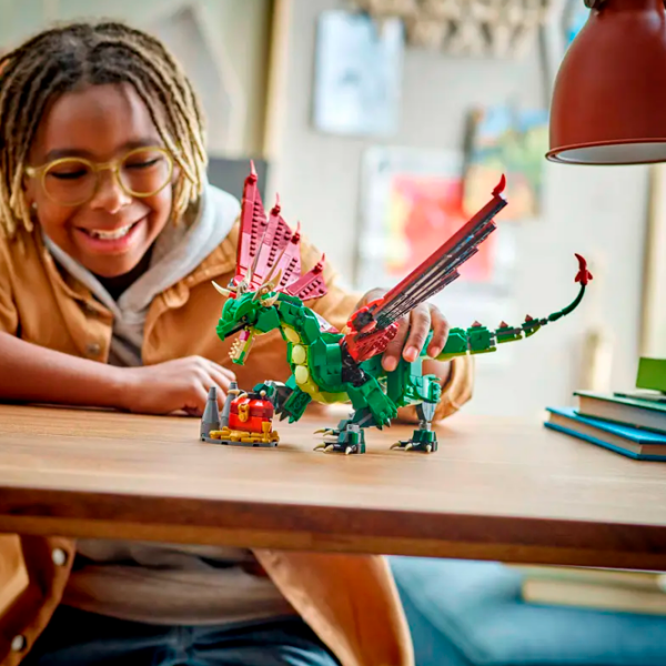 Constructor LEGO Medieval Dragon Multicolor Numărul de piese 715, 9+ photo 6