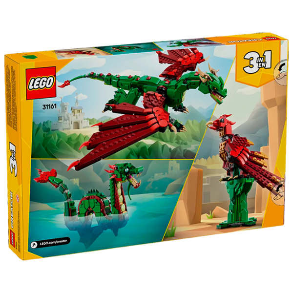 Constructor LEGO Medieval Dragon Multicolor Numărul de piese 715, 9+ photo 8