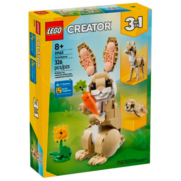 Constructor LEGO Cute bunny Multicolor Numărul de piese 326, 8+ photo 1