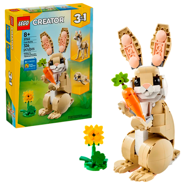 Constructor LEGO Cute bunny Multicolor Numărul de piese 326, 8+ photo 2