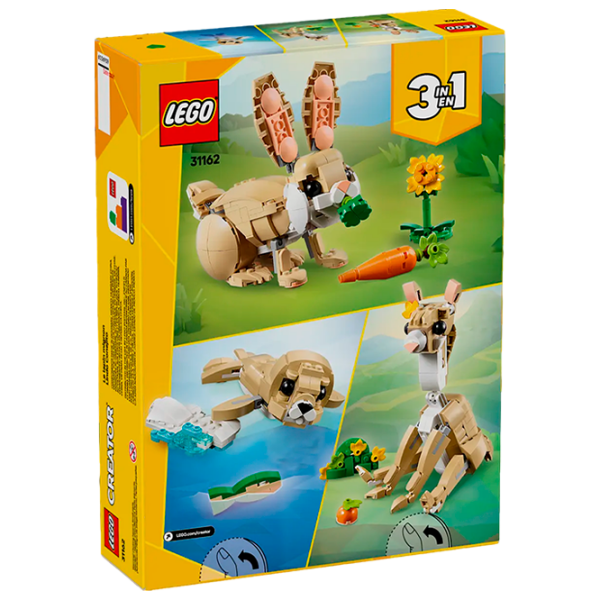 Constructor LEGO Cute bunny Multicolor Numărul de piese 326, 8+ photo 8