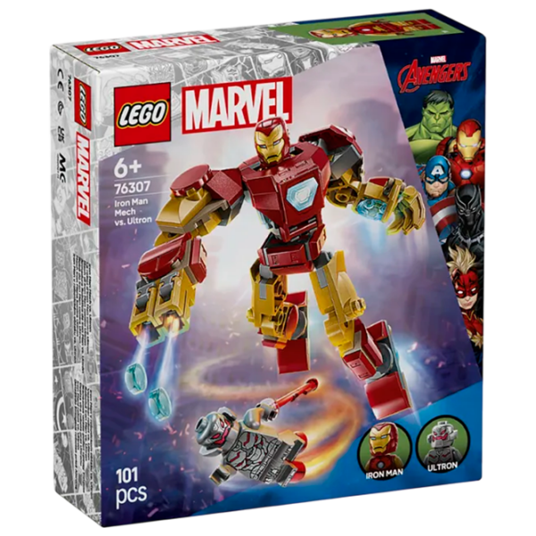 Конструктор LEGO Iron Man Mech VS Ultron Разноцветный Количество деталей 101 , 6+