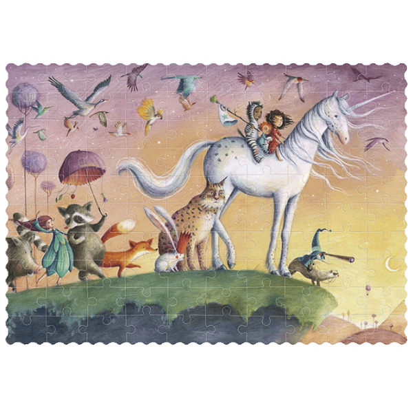 Puzzle Londji Pocket My Unicorn (PZ557) Количество деталей: 100, Рекомендуемый возраст: 6+ photo 2