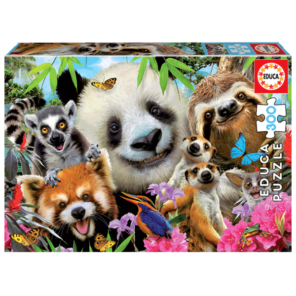 Puzzle Educa Black-Eyed Friends Selfie (18610) Numărul de piese: 300, Vârsta recomandată: 8+ photo 1