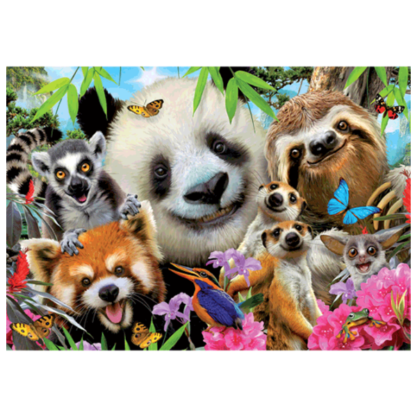 Puzzle Educa Black-Eyed Friends Selfie (18610) Numărul de piese: 300, Vârsta recomandată: 8+ photo 2
