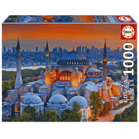 Puzzle Educa Blue Mosque, Istanbul (19612) Numărul de piese: 1000, Vârsta recomandată: 14+