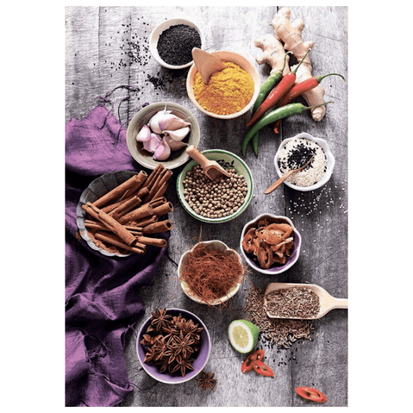 Puzzle Educa Assorted spices (17974) Numărul de piese: 1000, Vârsta recomandată: 10+ photo 2