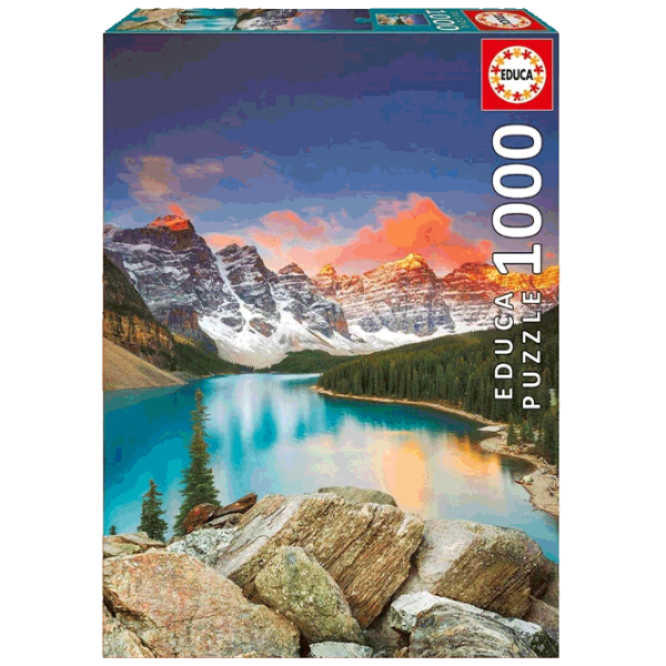 Puzzle Educa Moraine Lake, Banff National Park, Canada (17739) Numărul de piese: 1000, Vârsta recomandată: 9+ photo 1