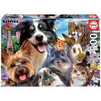 Puzzle Educa Funny Selfie (19250) Numărul de piese: 500, Vârsta recomandată: 8+