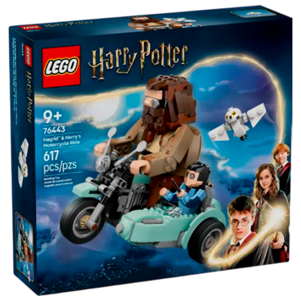 Constructor LEGO Hagrid & Harry's Motorcycle Ride Multicolor Numărul de piese 617, 9+ photo 1