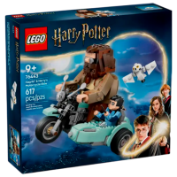 Constructor LEGO Hagrid & Harry's Motorcycle Ride Multicolor Numărul de piese 617, 9+