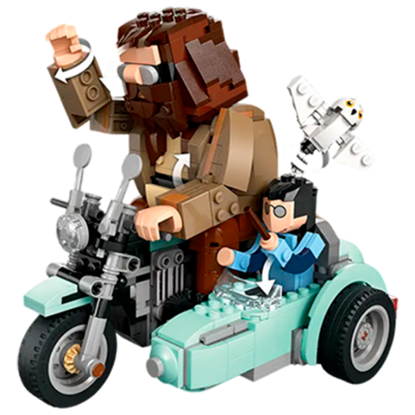 Constructor LEGO Hagrid & Harry's Motorcycle Ride Multicolor Numărul de piese 617, 9+ photo 3