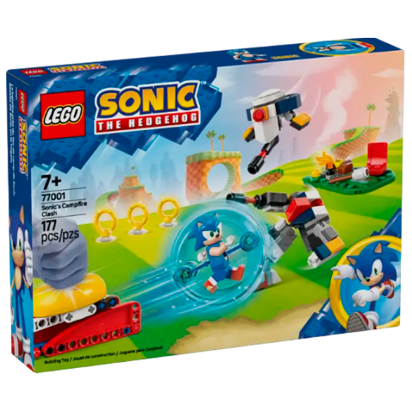 Constructor LEGO Sonic's Campfire Clash Multicolor Numărul de piese 174, 7+ photo 1