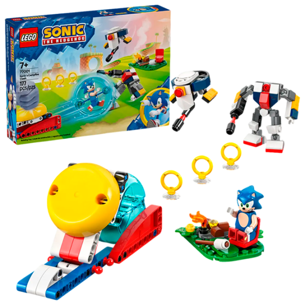 Constructor LEGO Sonic's Campfire Clash Multicolor Numărul de piese 174, 7+ photo 2
