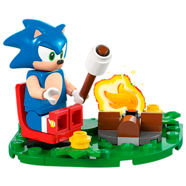 Constructor LEGO Sonic's Campfire Clash Multicolor Numărul de piese 174, 7+ photo 4