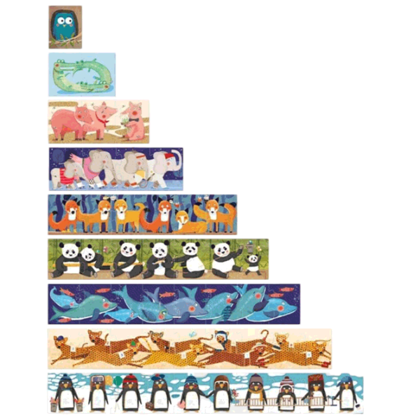 Puzzle Londji 10 Penguins (PZ348) Количество деталей: 55, Рекомендуемый возраст: 3+ photo 1