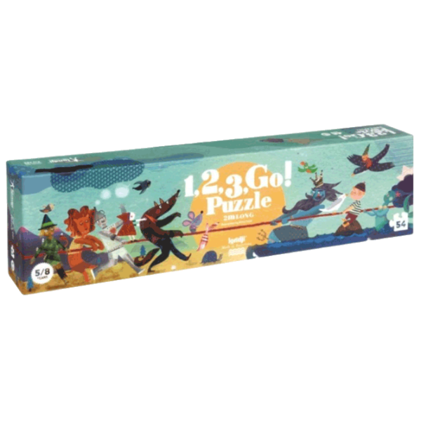 Puzzle Londji 1, 2, 3, go! (PZ303) Количество деталей: 54, Рекомендуемый возраст: 5+ photo 1