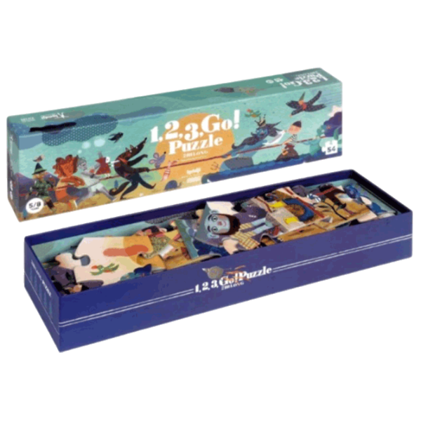 Puzzle Londji 1, 2, 3, go! (PZ303) Количество деталей: 54, Рекомендуемый возраст: 5+ photo 2
