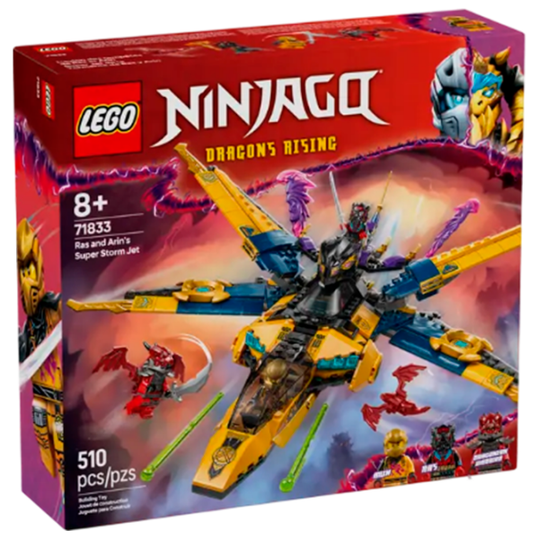 Constructor LEGO Ras and Arin's Super Storm Jet Multicolor Numărul de piese 510, 8+ photo 1