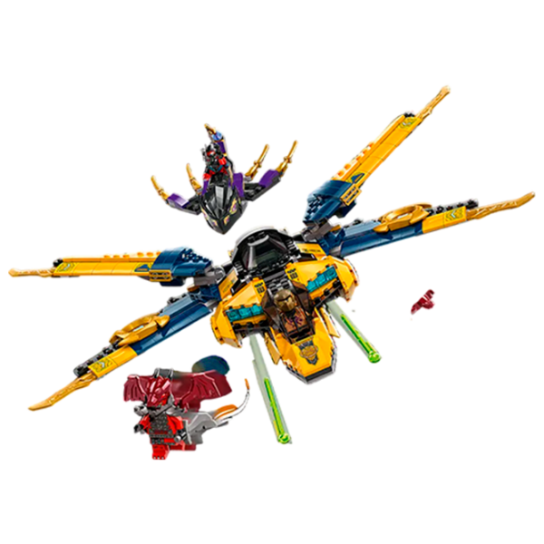 Constructor LEGO Ras and Arin's Super Storm Jet Multicolor Numărul de piese 510, 8+ photo 3