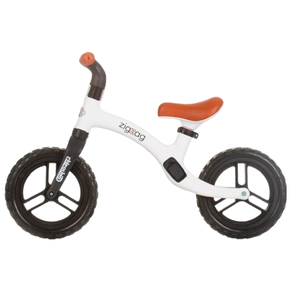 Bicicletă fără pedale Chipolino Zig Zag 12" White  Metal / Pentru copii photo 2