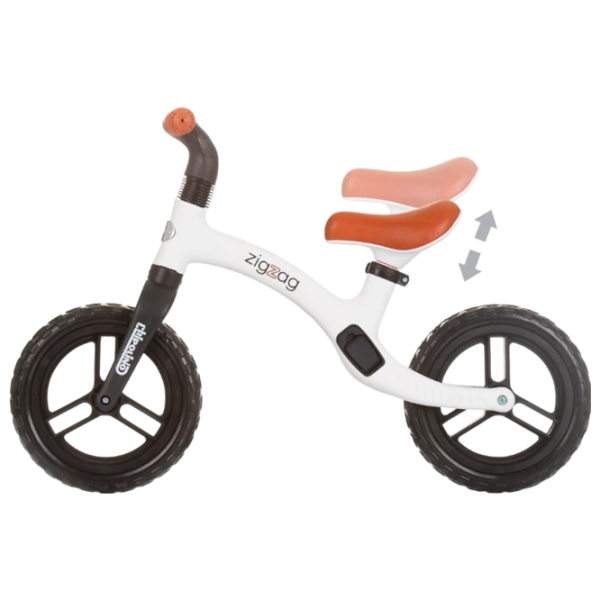 Bicicletă fără pedale Chipolino Zig Zag 12" White  Metal / Pentru copii photo 3