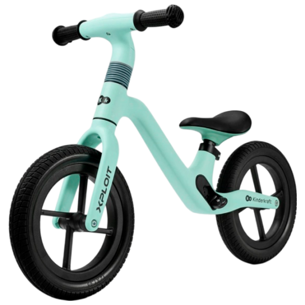 Bicicletă fără pedale KinderKraft Xploit 12" Turquoise  Aliaj de magneziu / Pentru copii photo 1