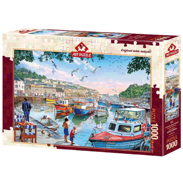 Puzzle Art Puzzle Little Fishermen in the Harbor (8697950842310) Количество деталей: 1000, Рекомендуемый возраст: 15+ photo 1