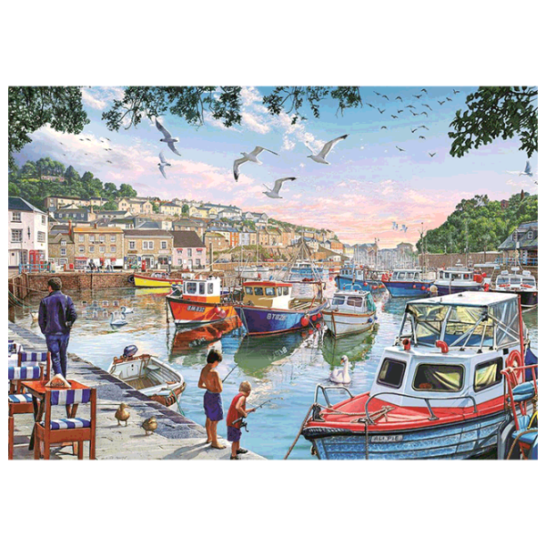 Puzzle Art Puzzle Little Fishermen in the Harbor (8697950842310) Количество деталей: 1000, Рекомендуемый возраст: 15+ photo 2