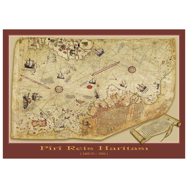 Puzzle Art Puzzle Piri Reis Map (8697950843089) Numărul de piese: 1000, Vârsta recomandată: 15+ photo 2